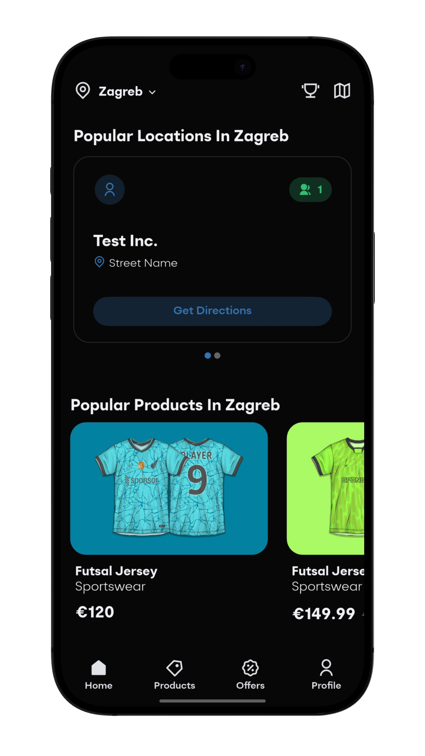 Futsal Point App Mockup